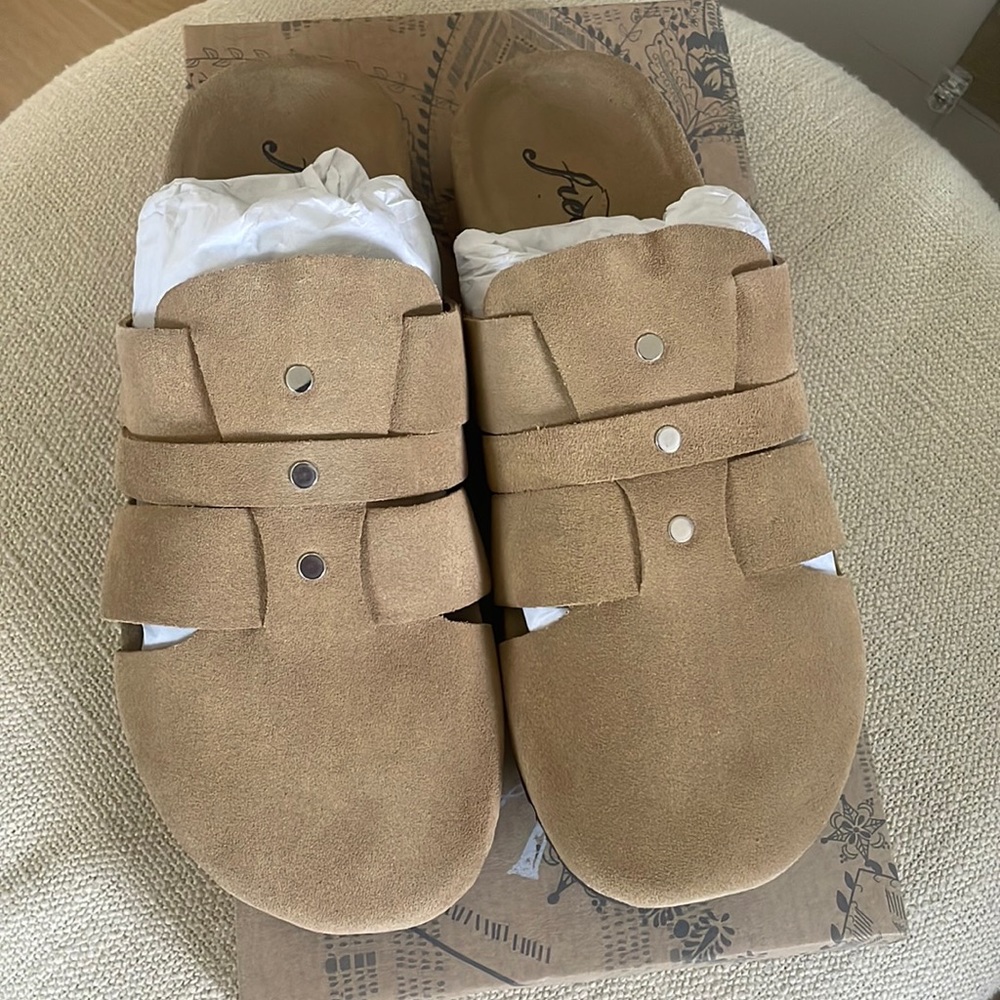 NWT Free people Sunday Season Footbed size 37 1/2 / US 7